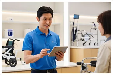 福祉用具店の店員さんのイメージ