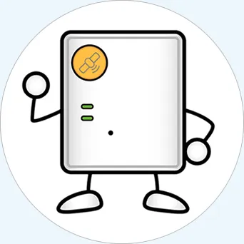 iTSUMOのGPSにお任せくださいと胸を張るiTSUMOキャラクターのイラスト