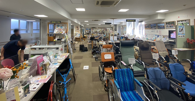 きらめきプラザ1階の福祉用具展示場の様子 その2