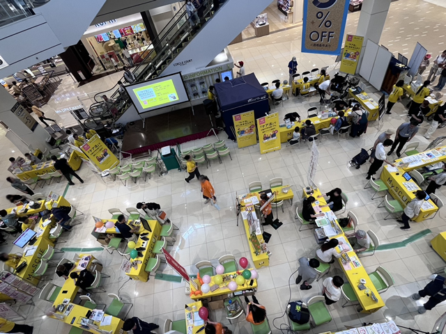 イオンモール和歌山でのイベント会場の様子(2025.06.22)