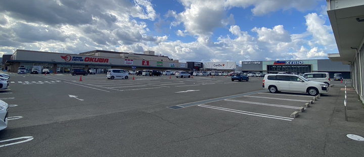 和歌山セントラルシテイーの駐車場