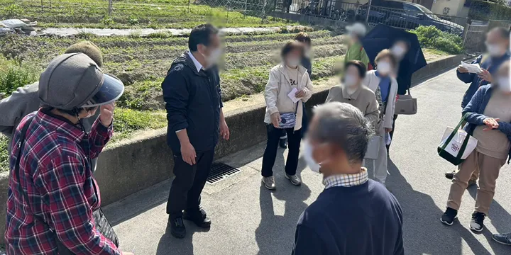 藤井寺市での徘徊訓練の写真1