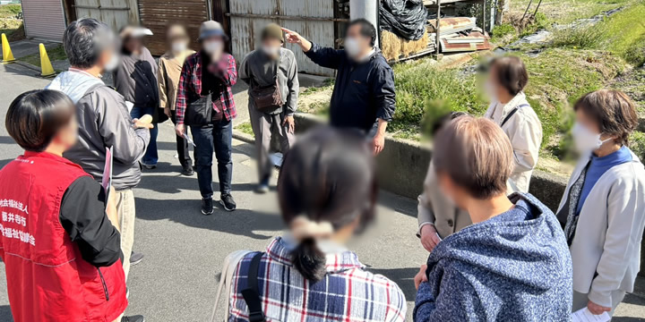 藤井寺市での徘徊訓練の写真2